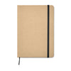 A5 recycled notebook 80 lined with elastic strap
