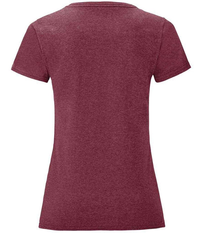 Fruit of the Loom Ladies Iconic 150 T-Shirt Heather Burgundy