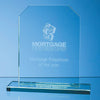Branded 15cm x 10cm x 12mm Jade Glass Honour Award