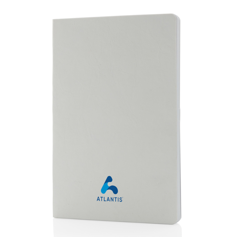 Branded Salton A5 GRS certified recycled paper notebook