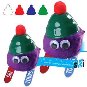 Logobugs Wearing Hats Skier