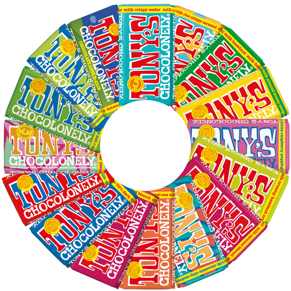 Custom Branded Tony's Chocolonely Chocolate Bar
