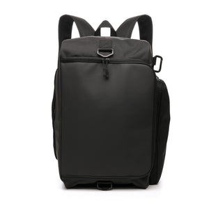 'Recycled 2-in-1 Duffle Backpack' BLACK Recycled Rucksack / Duffel Bag