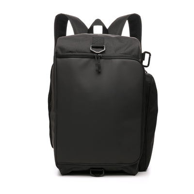 'Recycled 2-in-1 Duffle Backpack' BLACK Recycled Rucksack / Duffel Bag