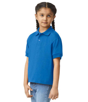 Gildan Kids DryBlend® Jersey Polo Shirt Royal Blue