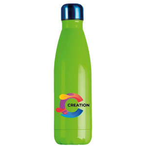 Pantone Matched Capella Metal Bottle with Different Colour Pantone Matched Lid - 500ml-Matt Finish