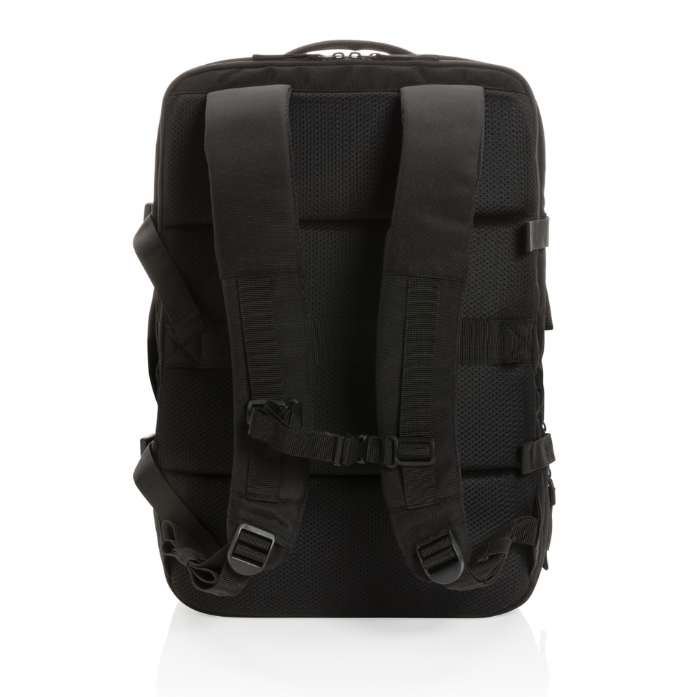 Branded Swiss Peak AWARE™ RPET 15.6' expandable weekend backpack