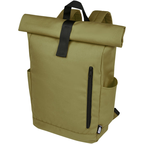 Byron 15.6" GRS RPET roll-top backpack 18L