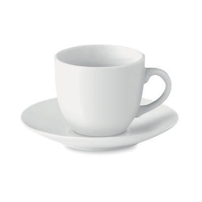 Branded Espresso cup and saucer 80 ml