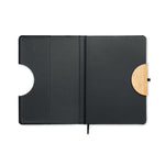 A5 RPET Lined Notebook with Bamboo Detail