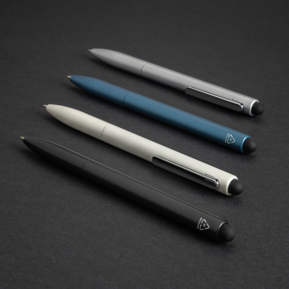 Kymi RCS certified recycled aluminium pen with stylus