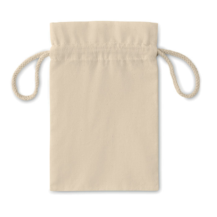 Branded Small Cotton draw cord bag