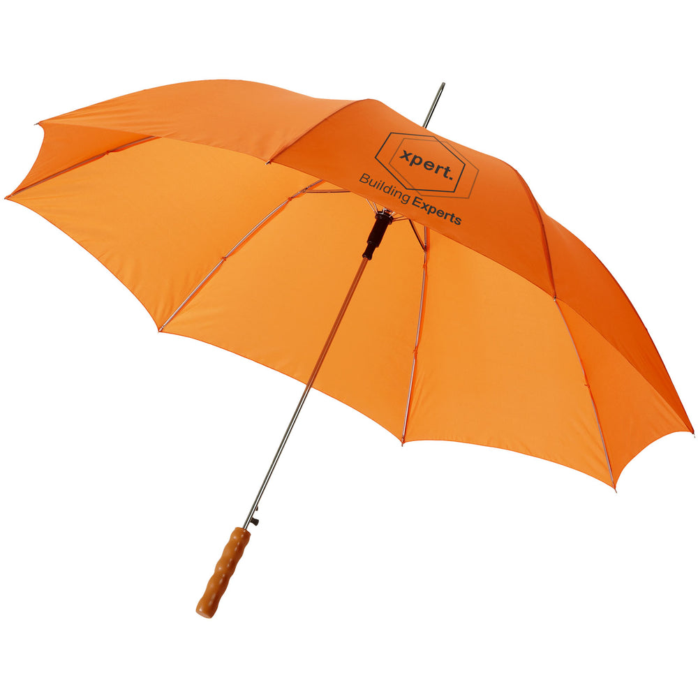 Branded Lisa 23" auto open umbrella with wooden handle