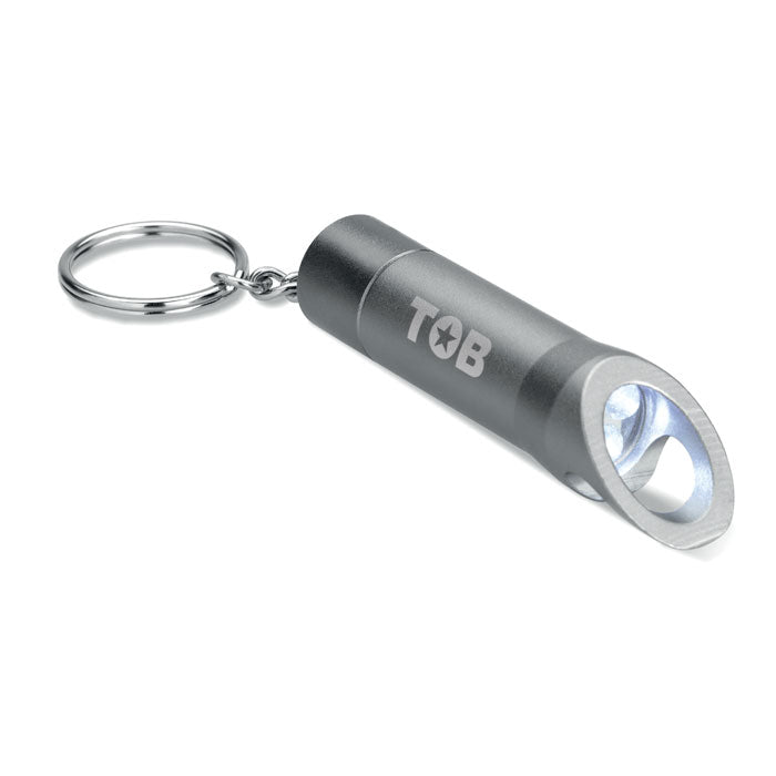 Branded Metal torch key ring