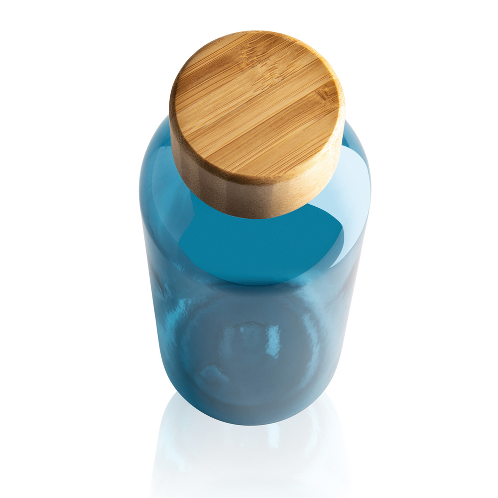 GRS RPET bottle with bamboo lid