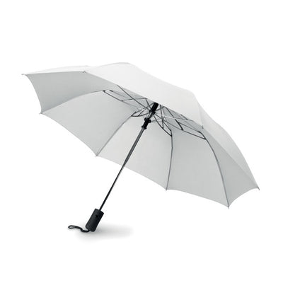 21 inch foldable  umbrella White