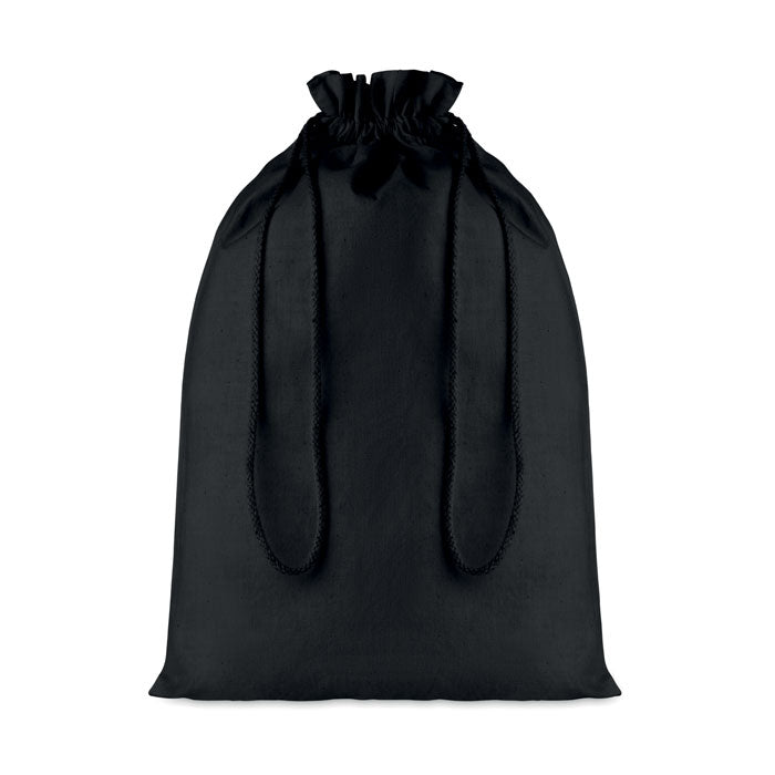 Branded Large Cotton draw cord bag