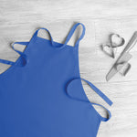 Kitchen apron in cotton Royal Blue