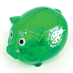 Translucent Plastic Pig Shaped Piggy Bank