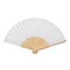 Branded Manual hand fan with bamboo handle