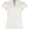 Kustom Kit Ladies Cap Sleeve V Neck Tailored Continental Blouse