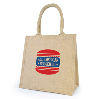 Branded Medium Jute Bag - Halton
