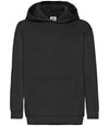 Fruit of the Loom Kids Classic Hooded Sweatshirt Black