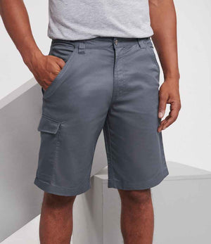 Russell Workwear Poly/Cotton Shorts Convoy Grey