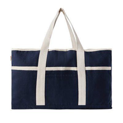 Branded VINGA Volonne AWARE™ recycled canvas beach bag