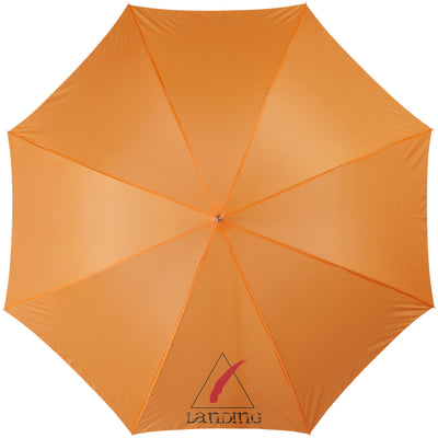Branded Lisa 23" auto open umbrella with wooden handle