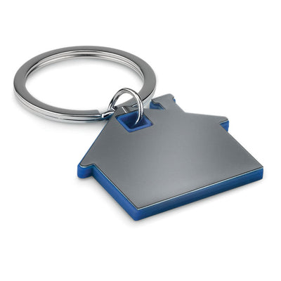 Branded House shape plastic key ring