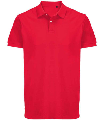 SOL'S Unisex Pacific Twin Piqué Polo Shirt Red