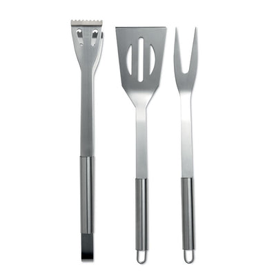 Branded 3 BBQ tools in pouch