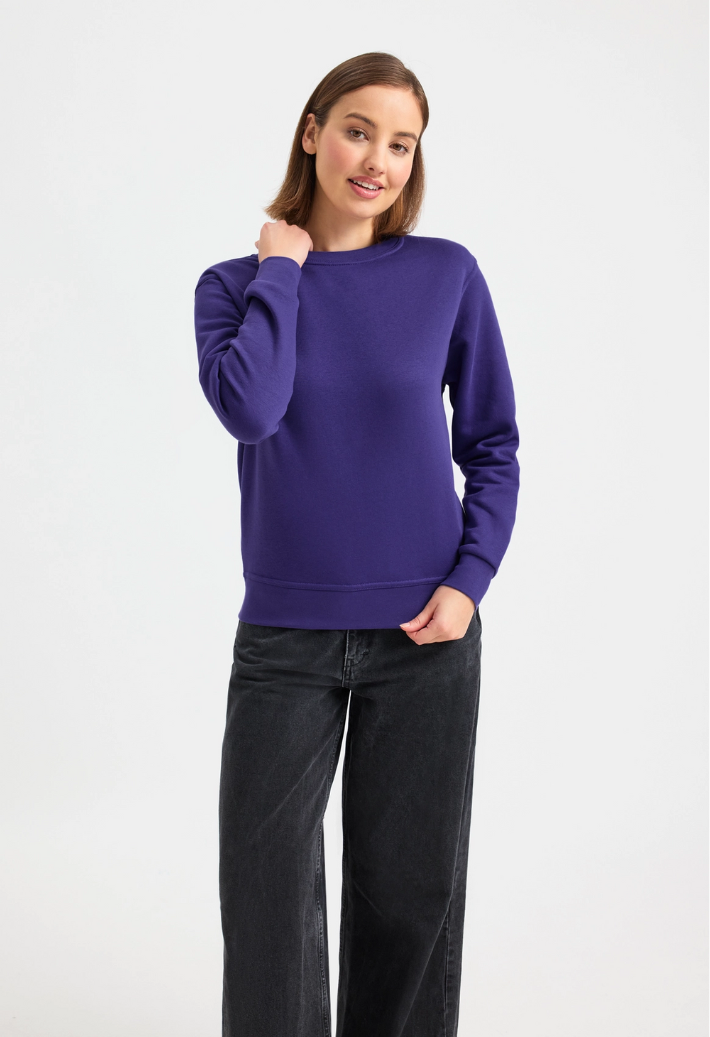 Uneek Ladies Deluxe Crew Neck Sweatshirt