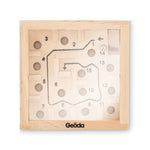 Branded Pine wooden labyrinth game