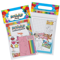 Activity Packs with Booklet, Colouring Pencils, Stickers and Foam Puzzle