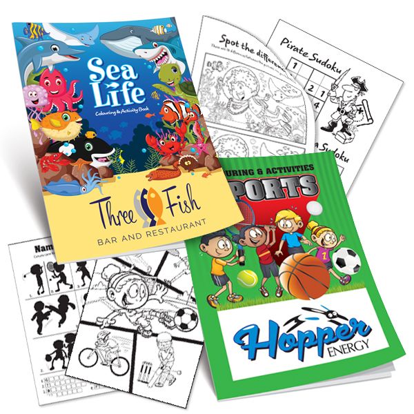 A5 Colouring Books Printed Full Colour