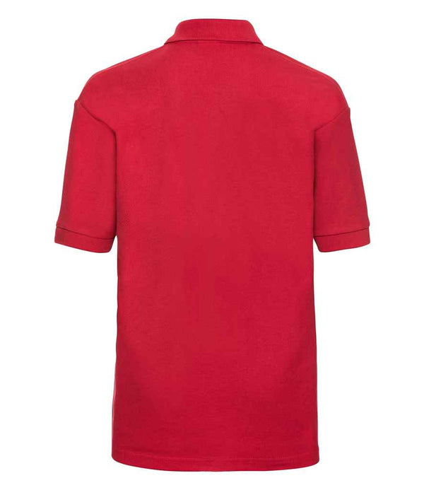 Russell Schoolgear Kids Poly/Cotton Piqué Polo Shirt Bright Red