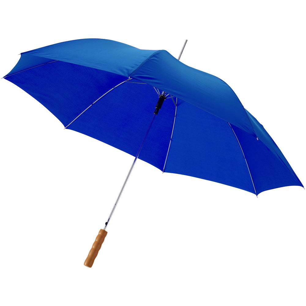 Branded Lisa 23" auto open umbrella with wooden handle