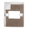 Branded Blanket coral fleece/ sherpa
