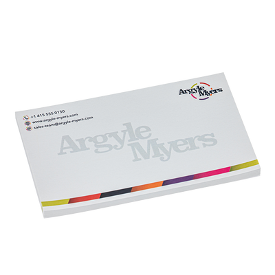 Branded 125x75mm Sticky note