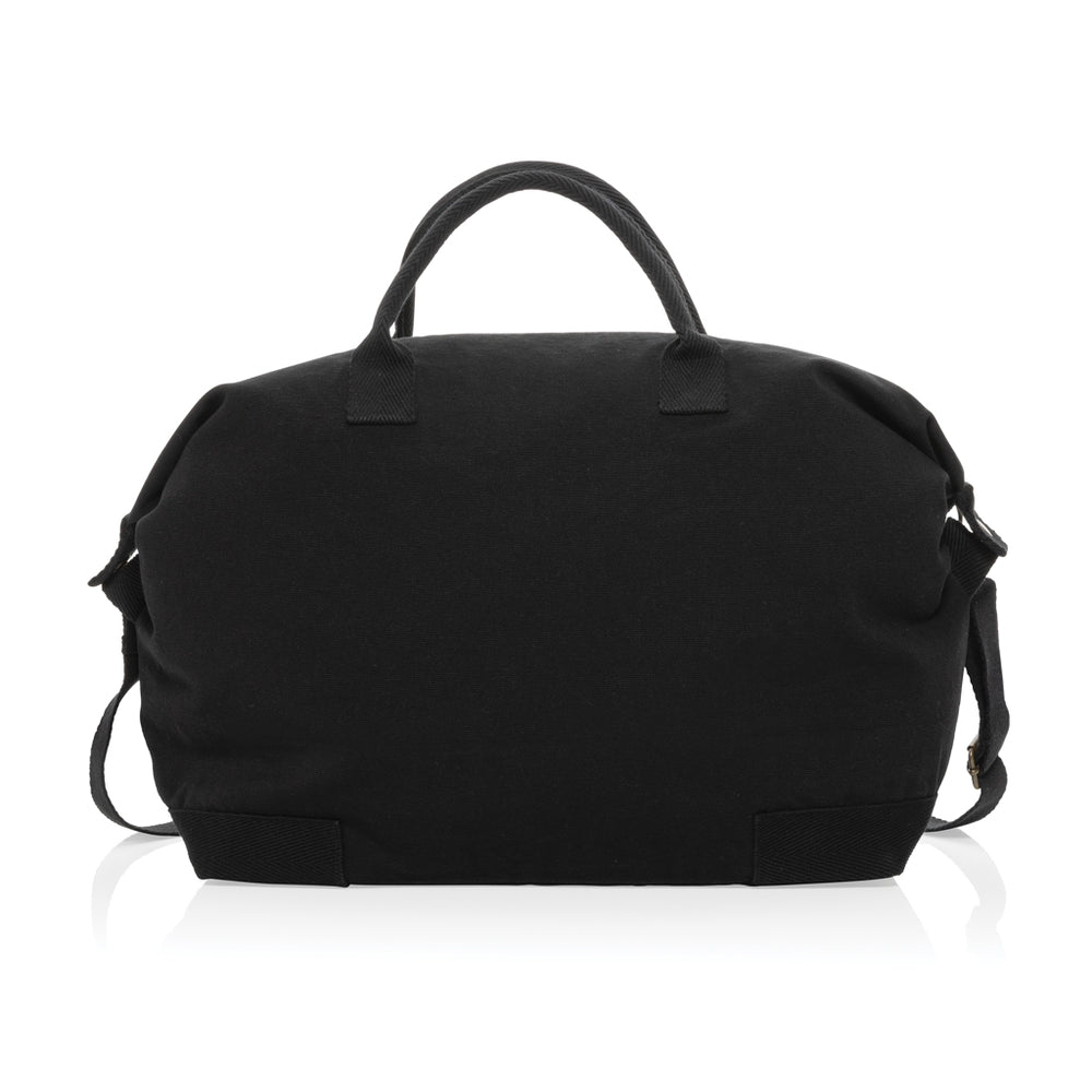 Branded Kezar AWARE™ 500 gsm recycled canvas deluxe weekend bag
