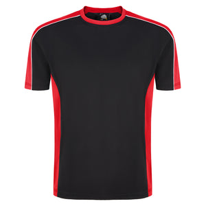 Orn Avocet Two Tone Polyester T-Shirt Black/Red