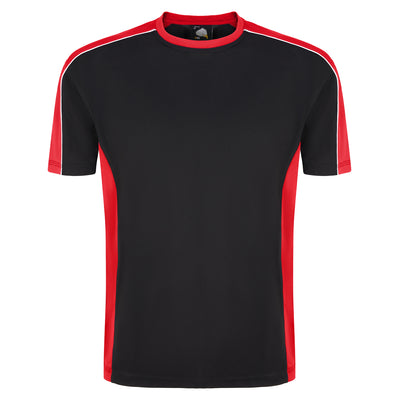 Orn Avocet Two Tone Polyester T-Shirt Black/Red