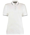 Kustom Kit Ladies St Mellion Tipped Cotton Piqué Polo Shirt White/Navy