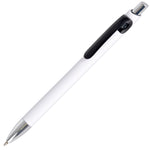 Branded DIME ball pen WHITE with trim