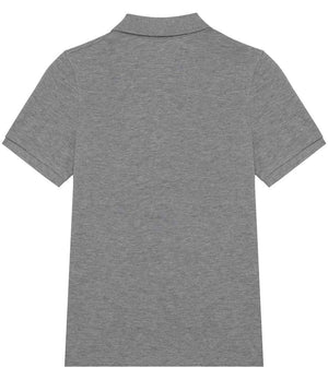 Native Spirit Kids Piqué Polo Shirt Moon Grey Heather