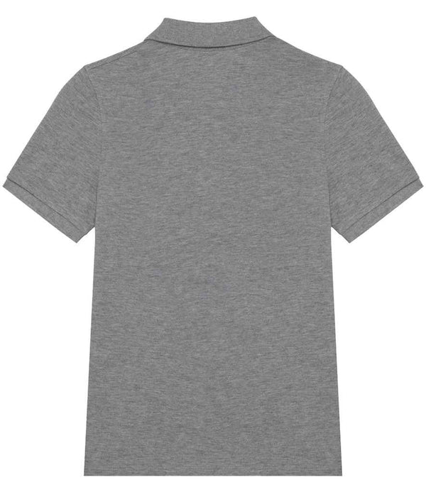 Native Spirit Kids Piqué Polo Shirt Moon Grey Heather