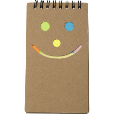 Branded Widnell Notebook with sticky notes