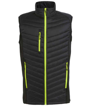 Regatta Navigate Hybrid Bodywarmer Black/Lime Green